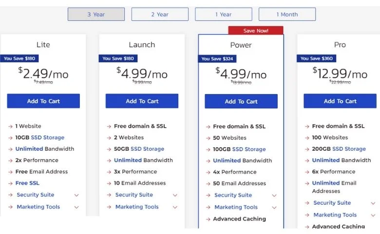 InMotion web hosting plans and pricing review